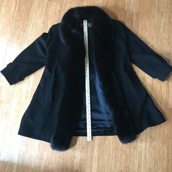 Yve Saint Laurent Vintage cashmere/wool fur coat (preowned) - Picture 4 of 13